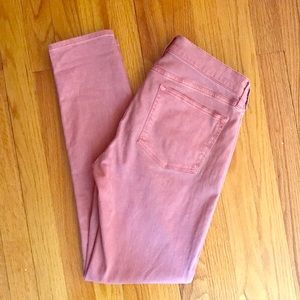 NWOT J. Crew Blush Pink Stretch Skinny Jeans